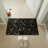 Mattes de bain tapis non glissade en faux coiffure douce de salle de bain épaississeur de chambre à coucher moderne