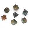 Polyhedral Dice 7 Stones Set Crystal Natural Gemstone for Witchcraft Polished Reiki Healing Quartz Energy Chakra Home Decoration