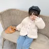 女の子のジャケット太い暖かい子供秋の冬の毛皮フリースジャケットユニセックスキッズアウトウェアガールズジャケット韓国デザインガールコートLZ528