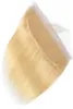 13x4 Spitze Frontalverschluss 10A Blonde Farbe 613 Silky gerade brasilianische jungfräuliche menschliche Haarohrfront für Frau Fast Express Del1372900