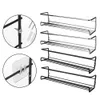 Organisateur de cuisine à une seule couche Spice Jar Rackage Rack Metal Posting Racks Murd Moust Mounts Assaisher Shelf for Home Restaurant 2 PCS