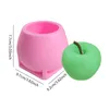 3D Apple Shape Silicone Mould DIY Silicone Candle Mold Creative Apple-Shaped Candle Mold Epoxy Casting Candle Mold For Art
