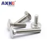 2/10pcs M4 M5 M6 M8 M10 M12 Steel GB12 DIN603 Truss Round Head Square Neck Carriage Screw Coach Bolt for Shelf Desk L= 10-100mm