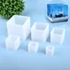 Cuboid Cube Resin Mold Crystal Epoxy Silicone Mold DIY Jewelry Pendant Storage Tray Mold Square Rectangular Casting Accessories