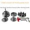 Hout draaibank Chucks, 3,75 "4-Jaw zelfconcentrerende scroll-klootzak met 1" x 8tpi thread/m33x3.5 Woodworking Turning Turn Tools Set