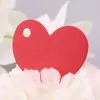 50 st Heart Shape Blank Kraft Paper Card Present Tag etikett DIY Party Wedding Crafts