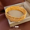 Real Gold Electroplated Multilayer Open Bracelet Fashionable Bracelet, Small High End, and Elegant Handicraft for Women