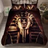 Ancient Egypt Luxury Liberdding Set Lit 3d Couvre-Couche de couette sets Full Double King Bed Linen Queen No Sheets 200 * 200 Cobre Leito Casal