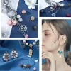 10pcs/lot AB White Rhinestones Crystal Beads Disco Ball Bracelet Charms Beads for Wholesale Handmade Craft Jewelry Making DIY