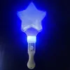 LED RAVE Toy Glowing Colorful Five Pointed Star Flash Light Led Stick Fairy Wand Cheer Luminous Toy Christmull Decoration 240410