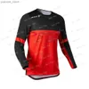 Camicie ciclistiche tops maschile in discesa maglie mountain mountain mountat camicie bat offroad dh moto motocross corse bici abbigliamento y240410