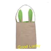 Party Decoration 10pcs/lot Good Quality Burlap & Linen Cotton 14 Colors Mixed Personalize Easter Bag Children's Tote