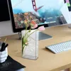 Vasen klare dekorative Vase Blumenbehälter Ästhetik einzigartige elegante zerschmetterte moderne Acrylblume für Wohnkultur