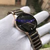 whole unisex watches lady famous modern mens qaurtz fashion black ceramic watch ladies casual mens sport watch 37mm254F