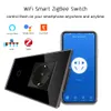 Bingoelec Zigbee 터치 스위치 1/2/3gang 스마트 라이트 스위치 Google Alexa 앱 제어 EU 표준 벽 소켓