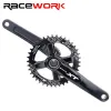 Racework XT CRANK BICYLE 104BCD ALLIME ALLIAGE MTB CRANKSET avec BB 170mm 175 mm Black Black 32T 34T 36T 38T WHIELEEL