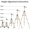 Tripodi Tripode per fotocamera per cellulare Tripod per telefono per supporto per fotocamera per telefono per canon Nikon Sony DSLR Digital DV Camedror WT3130 Aluminium