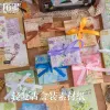 100 PCS Pink Flower Vintage Craft Paper Journal ephemera Blue Purple Plant Collage Album Scrapbooking Material Pack