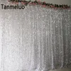 2x2m Sparkly Ready Made Silver Sequin Backdrops Glitter Curtain Photography Booth Photo Bakgrund Rekvisita Party Panel Drapery