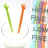 5pcs/pack Colorful Cocktail Swizzle Stick Drink Wine Stirrer Coffee Muddler Puddler Hand Drink Stirrers Kitchen Bar DIY Supplies