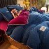 Haarige Winterplüsch Bettdecke Abdeckung Weich warmes Samt Doppelbett Schlafzimmer Paar Bettdecke Twin Cover für Bett von 150 220x240