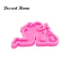 DY0153 UV Resin Silicone Fallen soldier Mold Epoxy Resin Molds For DIY Keychain Jewelry Making Tools Shining resin moldes