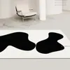 Modern Minimalist Style Black and White Carpet High Quality Nordic Living Room Large Area Rug Study Cloakroom Decorative Carpet