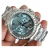 Super qualité Best Version Men de bracelet Men's Wrists Arabe Numeral Ice Blue Cadran 40 mm Diamond Tezel 116506 Premium 2813 MECTIONNEMENTS MÉCALE MÉCIALE MÉCASIQUE