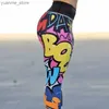 Yoga Tenues Femmes Digital Printing Leggings Workout Leggings High Push Up Leggins Mujer Fitness Leggings Womens Pants Y240410