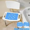 Pillow Shower Seat Non-slip Warm EVA Stool With Holes For Bathroom Bathtub Comfortable Bath Tub