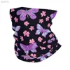 Fashion Face Masks Neck Gaiter Butterfly Sakura Flowers Bandana Gedrukt schattig patroonmasker sjaal multi-use lopende unisex volwassen winddicht 24410