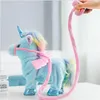 35 cm Electric Walking Unicorn Plüsch lustiges Spielzeug spricht Spielzeug Einhorn singen Musikgestopft Spielzeug für Kinder Kinder Geschenk 240329