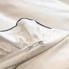 Sängkläder sätter chic multi-lager ruffle 3/4/6st vit täcke täcke set mjuka mikrofiber flickor med söta bow-knop lakan kuddfästen