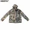 Wind Waterdichte buitentactisch wandeljack Boom Bionic Camouflage Hunting Jacket Coat Sktssell Fishing Hoodies met 6 pocket