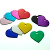 10 szsek Heart Dog ID TAG Cat Wisip do akcesoriów kołnierzowych Spersonalizowane Nazwa Telefon Dostosowany grawer aluminiowy COLSALE