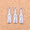 150pcs Antique Silver Bronze Plated beer bottle Charms Pendant DIY Necklace Bracelet Bangle Findings 24 6mm274w