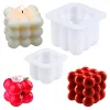 Novos moldes de vela 3D Soy Cax Silicone Mold Aromaterapia Candle Diy Candele