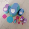 Punch 6pcs Round Circle Hole Punch 75mm 50mm 38mm 25mm 16mm 8mm Craft Paper Cutter Scrapbooking School Puncher EVA Cutting Machine