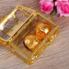 Organizzatore trasparente Trinket Treasure Storage Mini Casa Casa Pettole Collegibles Desktop GEM Candy Makeup Pirate Box Box