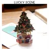 3d Weihnachtssegenkarte mit Grußkarte Weihnachtsgeschenkzubehör Diy Segen Nachricht Weihnachtsbaumkarte S01458