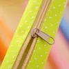 1 szt. Śliczne cukierki Kolor Pencil Case Kawaii Dot Canvas Pen Bag Worka papiernicza do dziewcząt