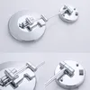 Borstat nickelbadrumspegel Kvalitet Mässing Dual Arm förlänger fällbara badrumsspeglar Väggmonterade förstorings LED -sminkspeglar