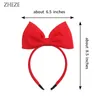 Red 6 "Big Sequins Bow Hairband Girls Birthday Festival Festival Bandle Bandon Childre