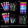 LED Flying Toys 5Pcs Amazing Light Toy Arrow Rocket Helicopter Flying Toy LED Light Toys Glow In The Dark Party Fun Gift Rubber Band Catapult 240410