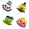 Halloween Lollipop Paper Card Happy Halloween Pumpkin Ghost Lollipop Card Holder Sugar Candy Chocolate Decoration