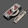 Sliding Door Lock with Key Zinc Alloy Locking Push-pull Locks Single Side Sliding Door Hook Cam Latch Safety Lock Hardware Tool