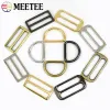 10pcs 12-50 mm boucles de bague en métal Sac Slieur Tri Glide Adjusting Hook Sac à main