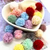 30-120pcs 15mm de renda pom pom acaba bola macram pom poms pompones malha pêlo ornamentos de cabelo brinquedos acessórios decorativos diy