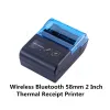 Принтеры Mini DC5V 2A Blue Bluetooth Thermal Cempipt Printer USB Bill Bill Printer Printer без чернила беспроводной ПК Android IOS Printers Impresoras