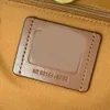Högkvalitativ tygväska plånbok läder messenger axel bärande handväska kvinnors väska stor kapacitet komposit shopping väska rutan dubbel bokstav